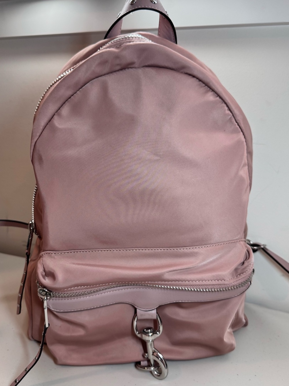Rebecca Minkoff Pink Nylon & Leather Women's Backpack